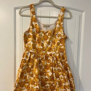 Twenty One Gold Flower Mini Dress